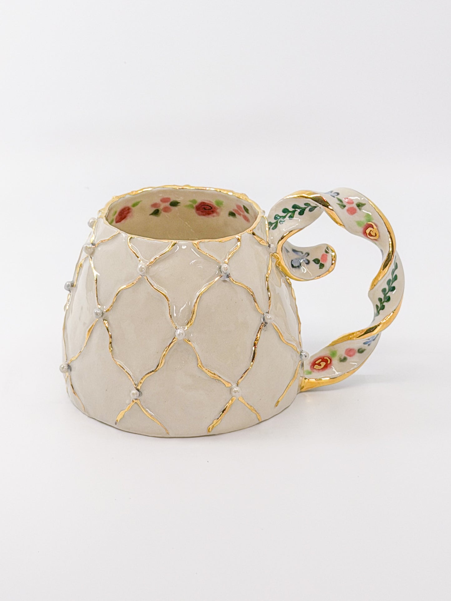 Pearled Fabergé Egg Mug