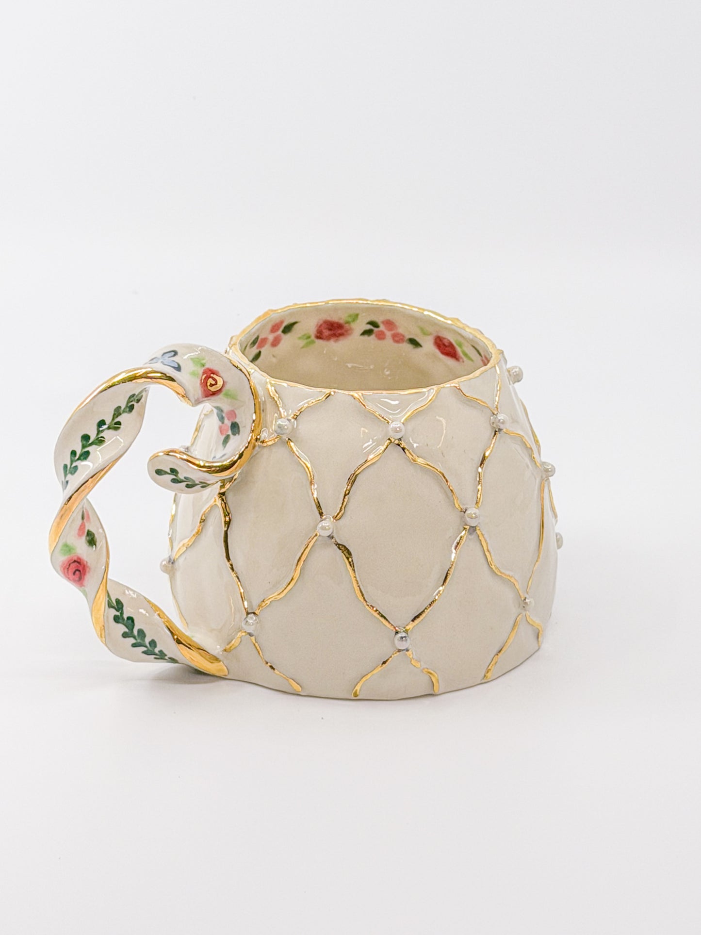 Pearled Fabergé Egg Mug