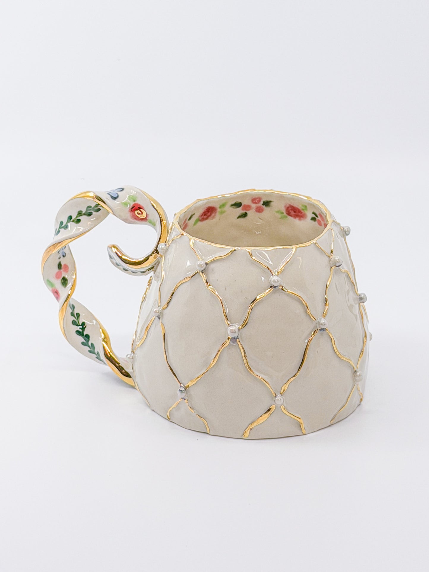Pearled Fabergé Egg Mug